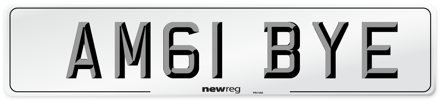 AM61 BYE Number Plate from New Reg